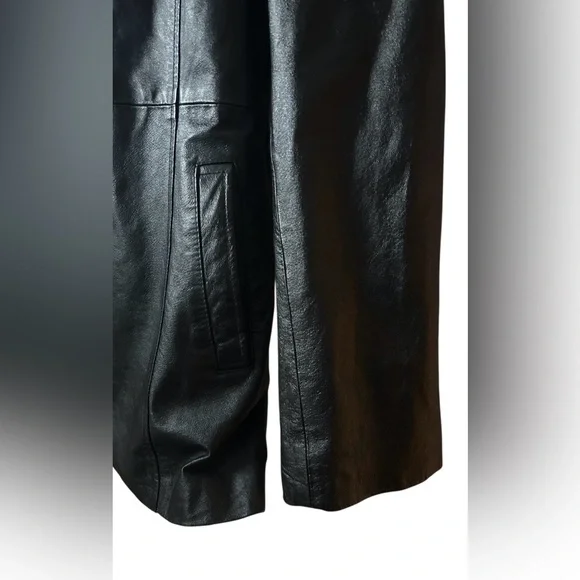 Genuine Leather Women’s Coat Oscar Piel Perfect Leather USA Mob Wife - Picture 9 of 11